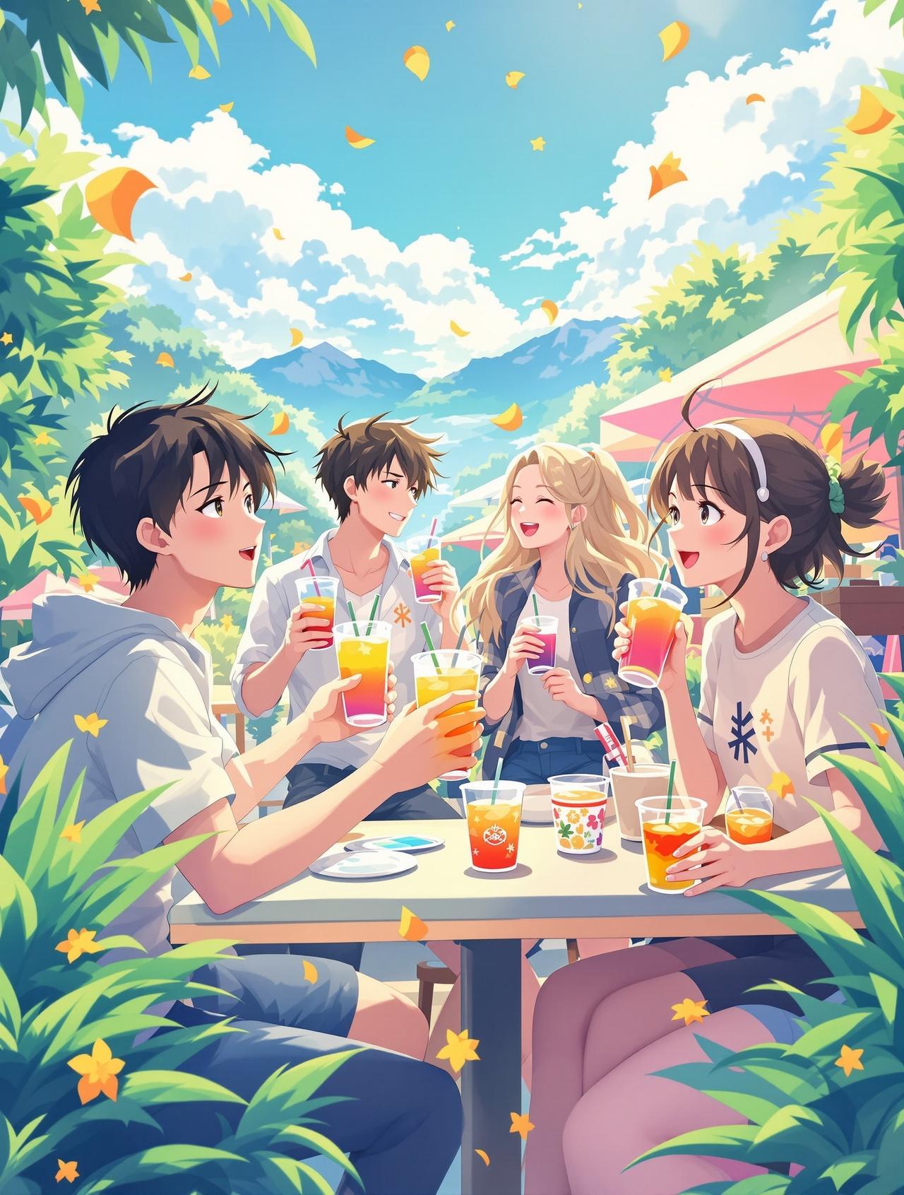 漫画网案例 - 元气森林 × 漫画网 场景植入